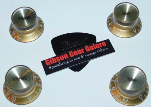 Epiphone Les Paul Knobs Set Gold Top Hat Bell Guitar Parts Casino SG Custom 335