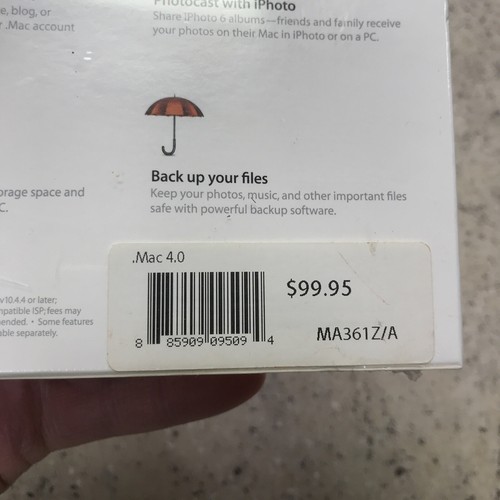 New SEALED Mac 4.0 RETAIL Software MA361Z/A Discontinued Support Nice! Fast Ship - Picture 5 of 11
