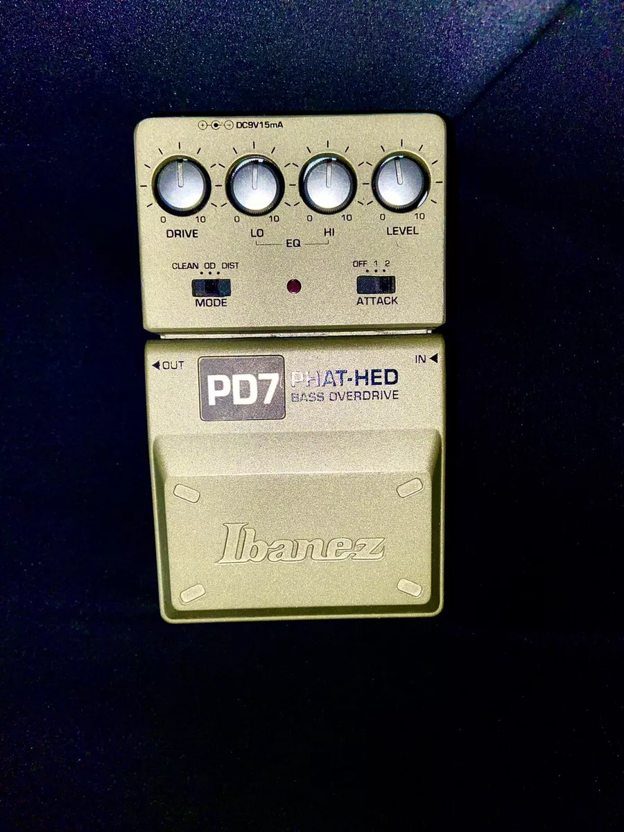 Ibanez PD7 Phat-hed bass overdrive tone lock Effects Pedal
