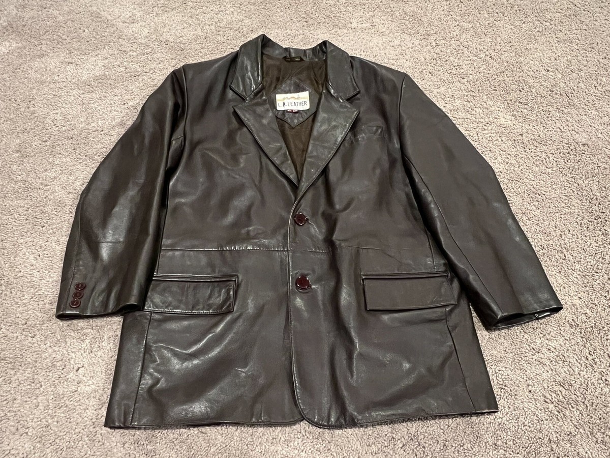 Silver classical レザージャケット 牛革 42 California L. A. Vintage Brown Leather Jacket 42 RM | eBay