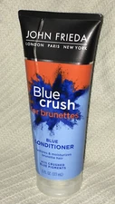 John Frieda Blue Crush for Brunettes Blue Conditioner 6 oz Crushed Blue Pigments