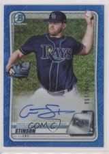 2020 Bowman Chrome HTA Choice Blue Mojo Refractor 36/150 Graeme Stinson Auto j4c