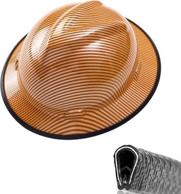 2 Pack Hard Hat Brim Guard Steel Core Impact Resistant