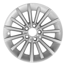 17x8 15 Spoke Refurbished Aluminum Wheel Painted Sparkle Silver 560-71318