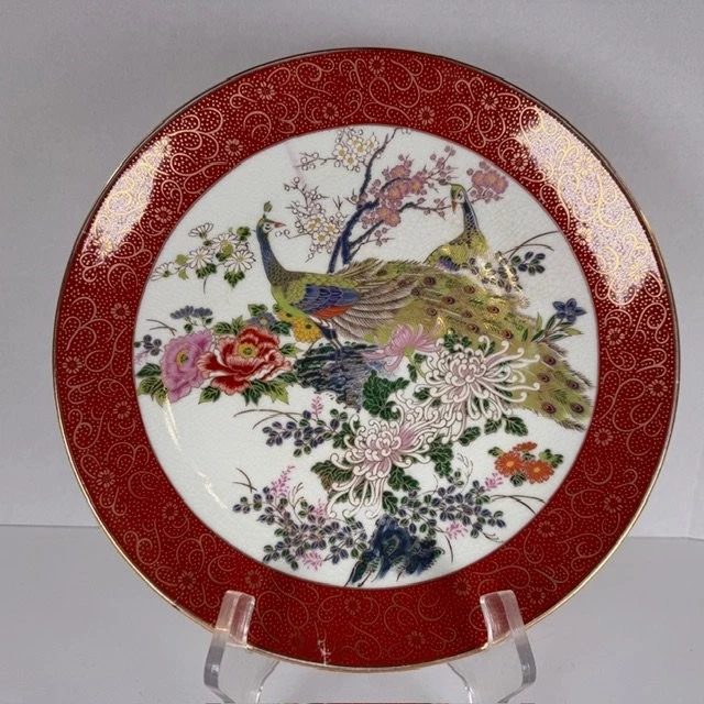 孔雀板中国古董盘子| eBay