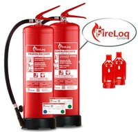 Fireloq® 2X 6L SchaumlöScher 27A | 233B Mit PrüFnachweis, Wandhalter, Manometer