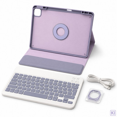 iPad Pro Hülle Tastatur 129 Zoll Schutzhülle für Apple iPad Pro 129 lila
