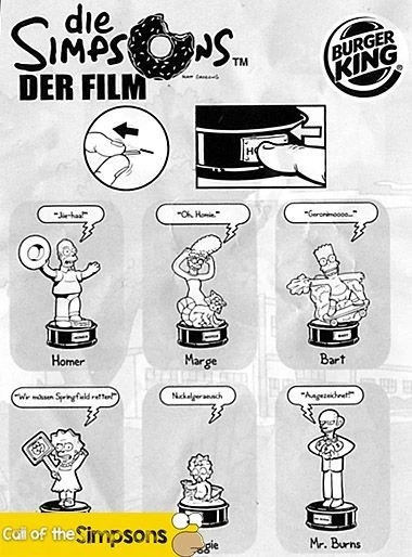 Burger King Simpsons Figuren Gold Set Komplett von 2007 Mit Sprechfunktion - Bild 3 von 4