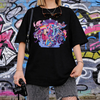 Happy Pride Shirt, Hazbin Hotel, Helluva Boss, Cartoon Unisex Tee, Gift For Hell