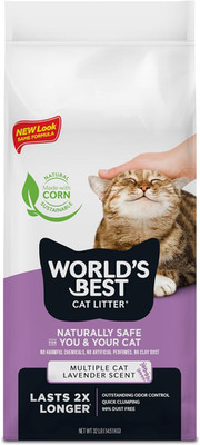WORLD'S BEST CAT LITTER Multiple Cat Lavender Scented 32-Pounds - Natural 