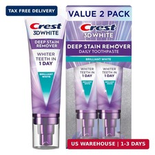 Crest 3DWhite Brilliance Deep Stain Remover Brilliant White Toothpaste - 3.1oz/2