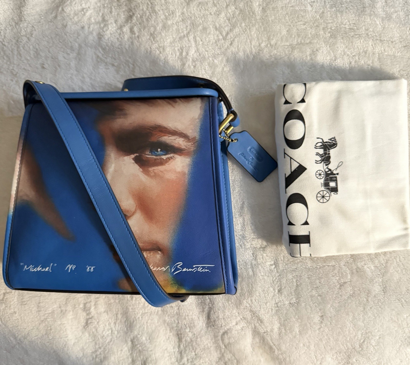 Extremely RARE Coach Turnlock Shoulder Bag Richard Bernstein LTD Michael J. Fox image 2