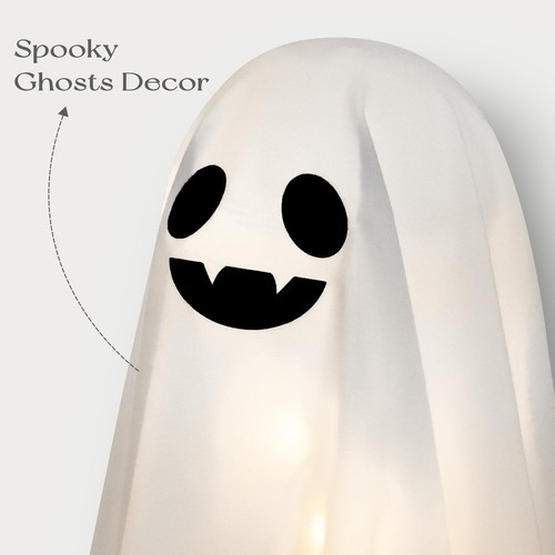 Halloween Decorations Indoor - 3 Packs DIY Light-Up Spooky Ghosts with String... - Picture 5 of 5