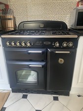 Rangemaster Classic 90 Dual Fuel Range Cooker Black And Chrome