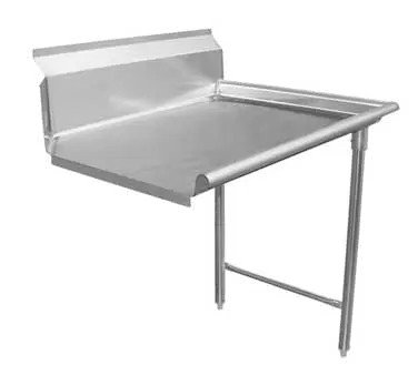GSW USA DT60C-R 60" x 30" Straight 16 Gauge Stainless Steel Clean Dishtable
