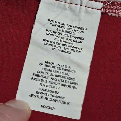 Bebe Sport BBSP Athletic Shorts & Tank w/ Bra Set Sz S Red White Black Vtg Y2K - Picture 15 of 15