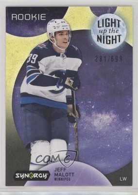 2022 Synergy Light Up The Night Rookies Neon Yellow 281/699 Jeff Malott RC 0wp8