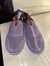 Speedo Girls Water Shoes Size 2-3 Medium Lavender Slip On Swim Beach Pool