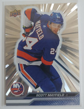 2023-24 UD Extended Scott Mayfield New York Islanders Silver Outburst CA00058