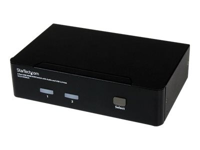 Startech 2 Port USB HDMI KVM Switch with Audio and USB 2.0 Hub SV231HDMIUA - Picture 1 of 4