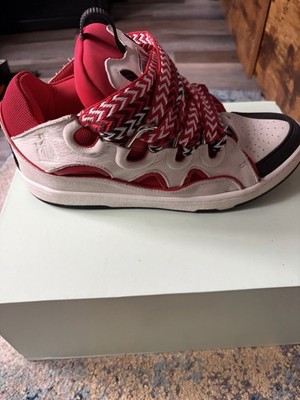 Lanvin Curb Sneaker Red Black White Size 46 | eBay