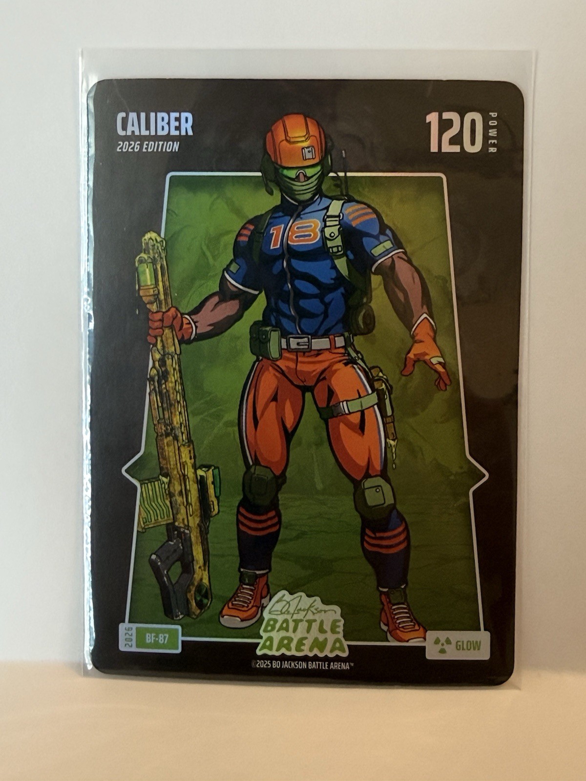 2026 Bo Jackson Battle Arena KALIBER Caleb Williams Battlefoil GLOW SP