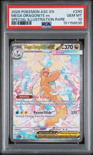 New Listing2026 POKEMON ASC EN-ASCENDED HEROES #290 MEGA DRAGONITE EX PSA 10