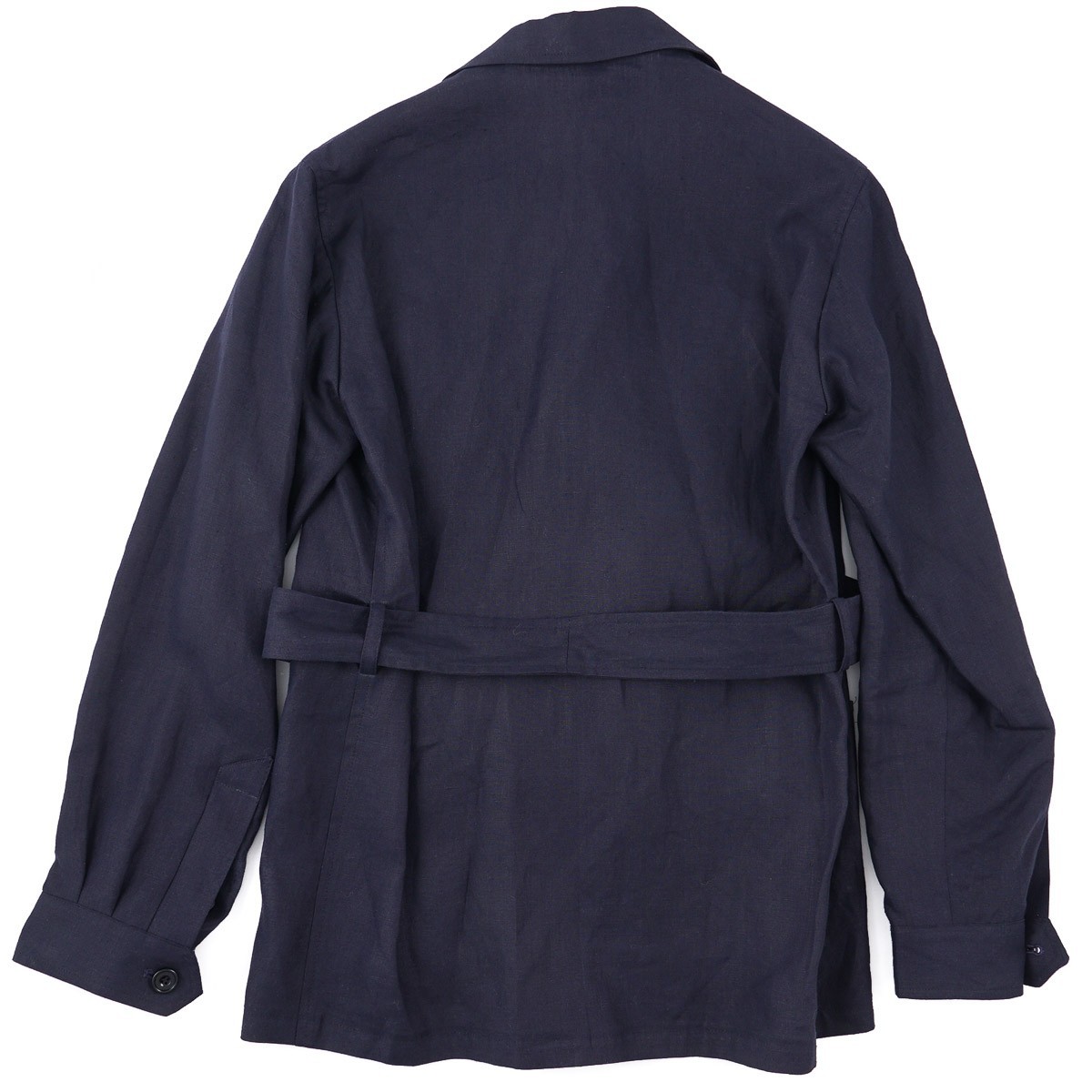Sartorio　美品　ジャケット　アットリーニ　ベルベスト　カルーゾ　ボリオリ Sartorio Napoli by Kiton Navy Blue Extrafine Linen Field Jacket S