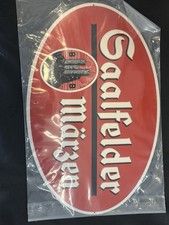 Saalfelder Märzen Blechschild 22x35 Gewölbt Werbung Reklame Werbung Reklame