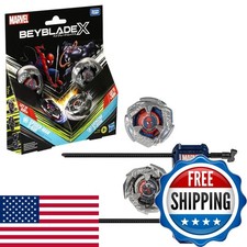 Beyblade X Marvel Spider-Man 3-60F vs Venom 3-80N Multipack 2 Tops Launchers