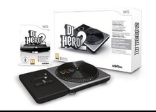 🔥Nintendo Wii DJ Hero 2 Turntable Game Bundle Complete w/ Game!