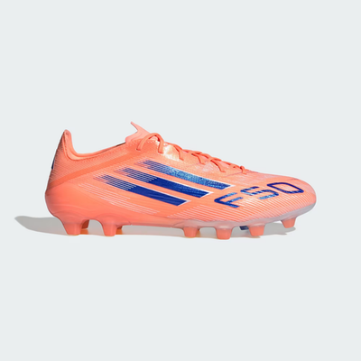 adidas Soccer Cleats F50 ELITE HG/AG Beam Orange/Lucid Blue JH7646