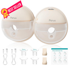 Paruu Hands Free Breast Pump P16, Wearable Electirc Portable Nude