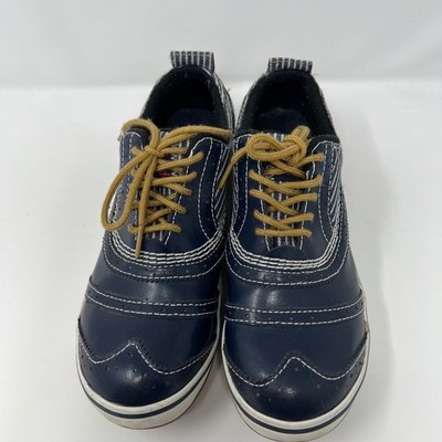 Sorel Tivoli Womens 6.5 NL1628-007 Waterproof Oxford Shoes Navy Stripe Wingtip