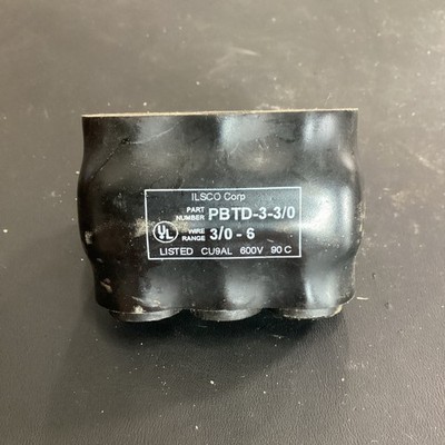 ILSCO PBTD-3-3/0 Insulated Multi Tap 3-Port 2 Sided Connector 3/0-6 AWG 600V