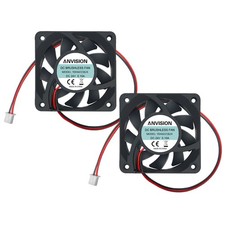2 PCS 60x15mm DC 24V Brushless Cooling Fan Dual Ball Bearing 2 Pin Cooler