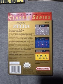 Legend Of Zelda CLASSIC (Nintendo NES) Box & Inserts (no Game)