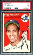 1954 Topps #17 Phil Rizzuto PSA 3 VG