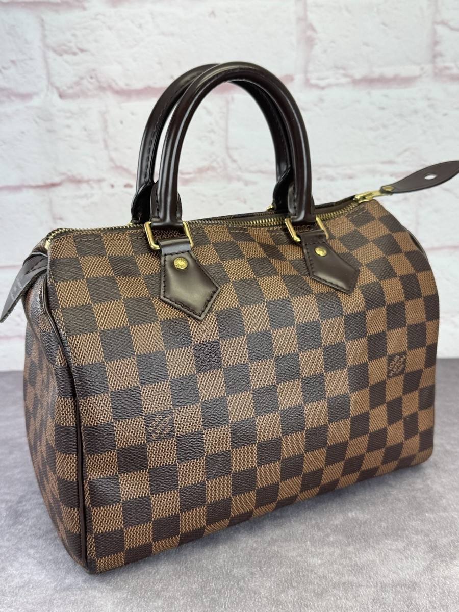 Louis Vuitton Speedy 25 Damier Ebene Canvas Classic Bag