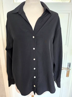 CHEMISE NOIRE KIABI TAILLE XS TAILLE PLUS GRAND VOIR MESURES COM9 - Photo 1/3
