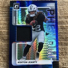 Panini 2025 Donruss Optic Ashton Jeanty Raiders Phenoms Prizm Patch #RPBH-AJY