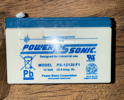PS-12120 Power-Sonic 12V 12Ah wiederaufladbarer Bleiakku 12V PS12120