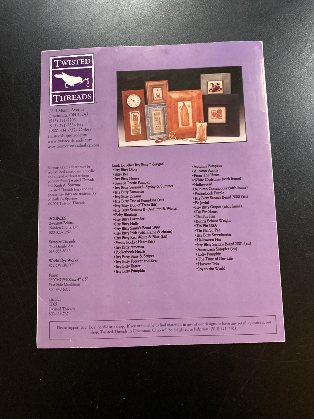 Joy To The World Counted Cross Stitch Chart Twisted Threads Original Leaflet