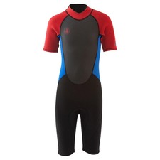 Body Glove Pro3 Junior Shorty Wetsuit 2/1mm Neoprene Back Zip, Red, Size 14