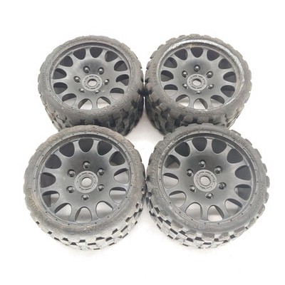 4x Powerhobby Scorpion PHT1131 Belted Tires 17mm 1/8 Monster Truck Kraton Sledge