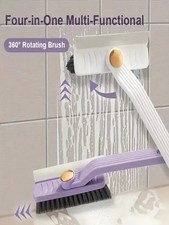 4 in 1 Grout Cleaning Brush V-Shape Scrubber Tile Floor Gap Scraper Window Clean