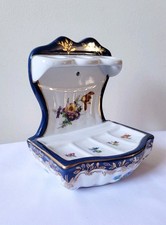 Jabonera/portacepillo de dientes vintage Limoges Francia *Porcelana pintada a mano*