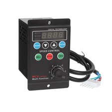 0.09KW 90W 110V Single Phase Induction Gear Motor Programmable Digital Speed ...