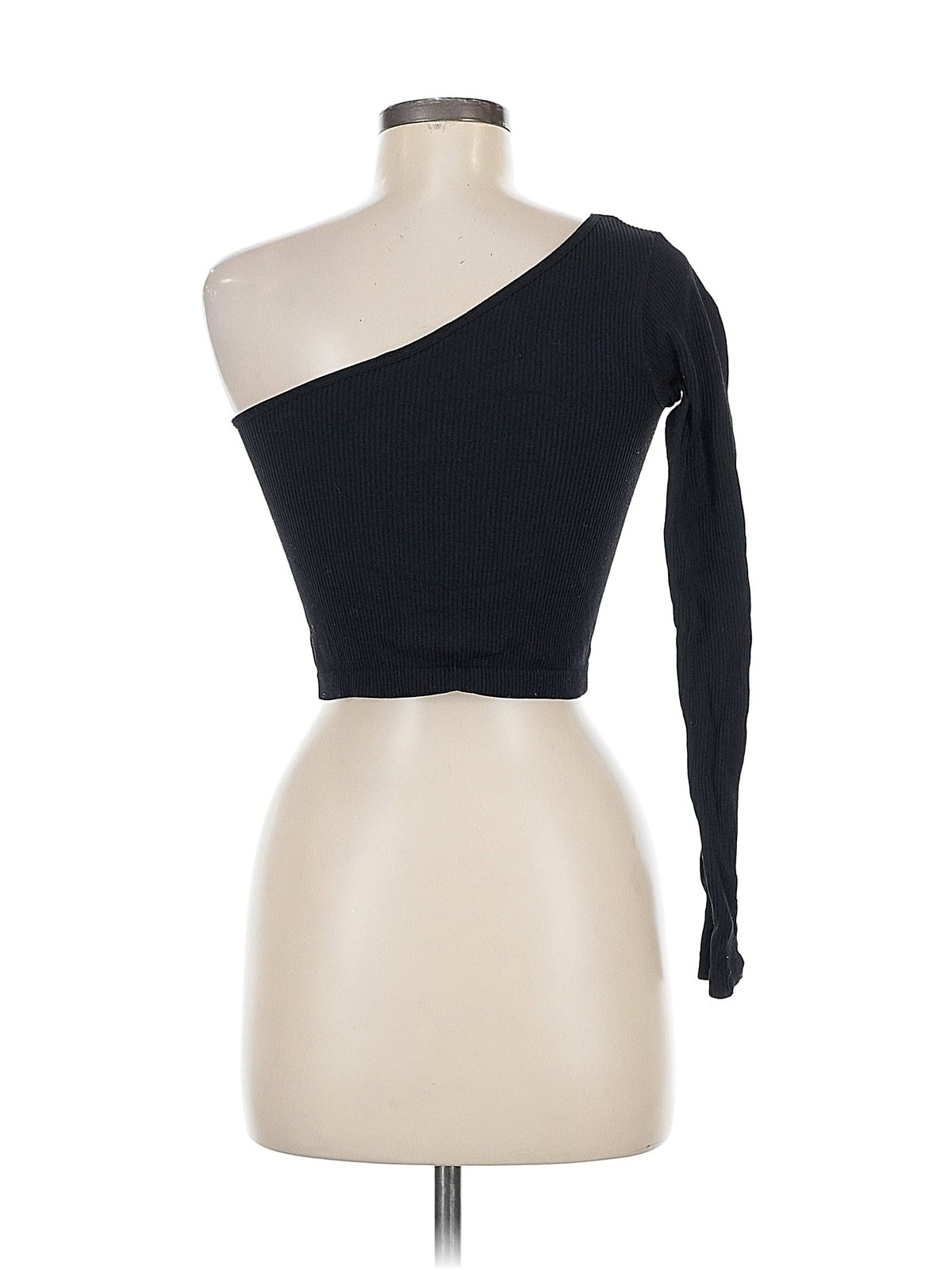 Zara Women Black Long Sleeve Top M thumbnail 2