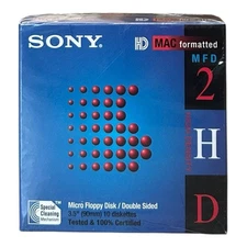 Sony MFD 2HD 3.5 Micro Floppy Disks For Mac 1.4MB Lot of 10